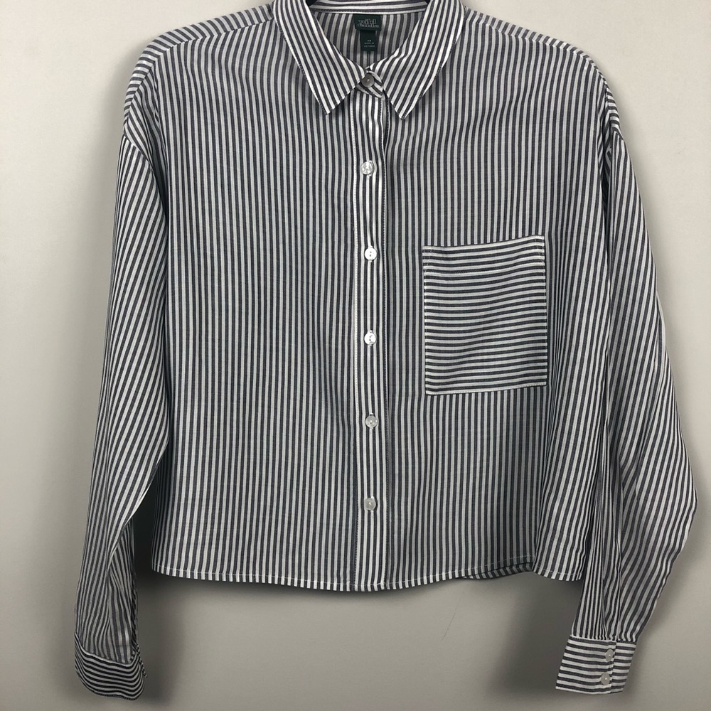 Pin Strip | Crop T Shirt